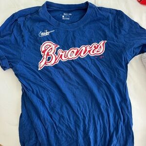 Nike Kids Blue Braves Graphic Tee